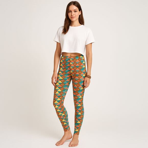 LuLaRoe Pants - New LulaRoe Quilt Look Leggings One Size